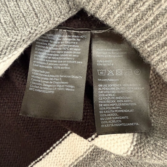 H&M Divided - Black and Gray Striped Sweater - Picture 5 of 7